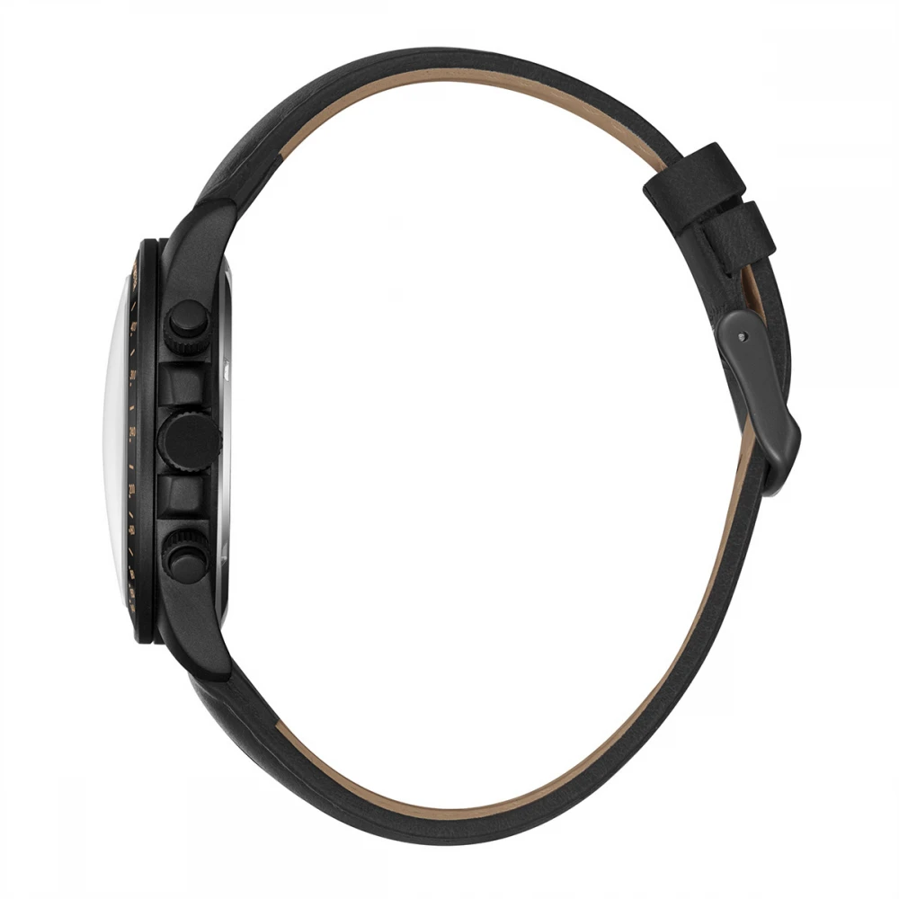 LEE COOPER Multifunction με Μαύρο Δερμάτινο Λουράκι LC08233.651
