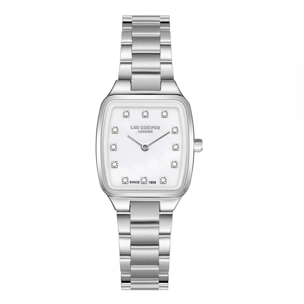 LEE COOPER Crystals με Ασημί Μπρασελέ από Super-Metal και Ζιργκόν LC08266.320