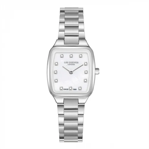 LEE COOPER Crystals με Ασημί Μπρασελέ από Super-Metal και Ζιργκόν LC08266.320