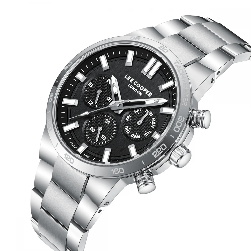 LEE COOPER Multifunction Με Ασημί Μπρασελέ από Super-Metal LC08293.350