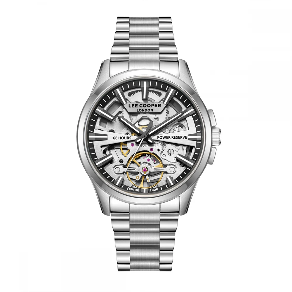 LEE COOPER Automatic με Μπρασελέ από Super-Metal σε Ασημί Τόνο LC08311.350