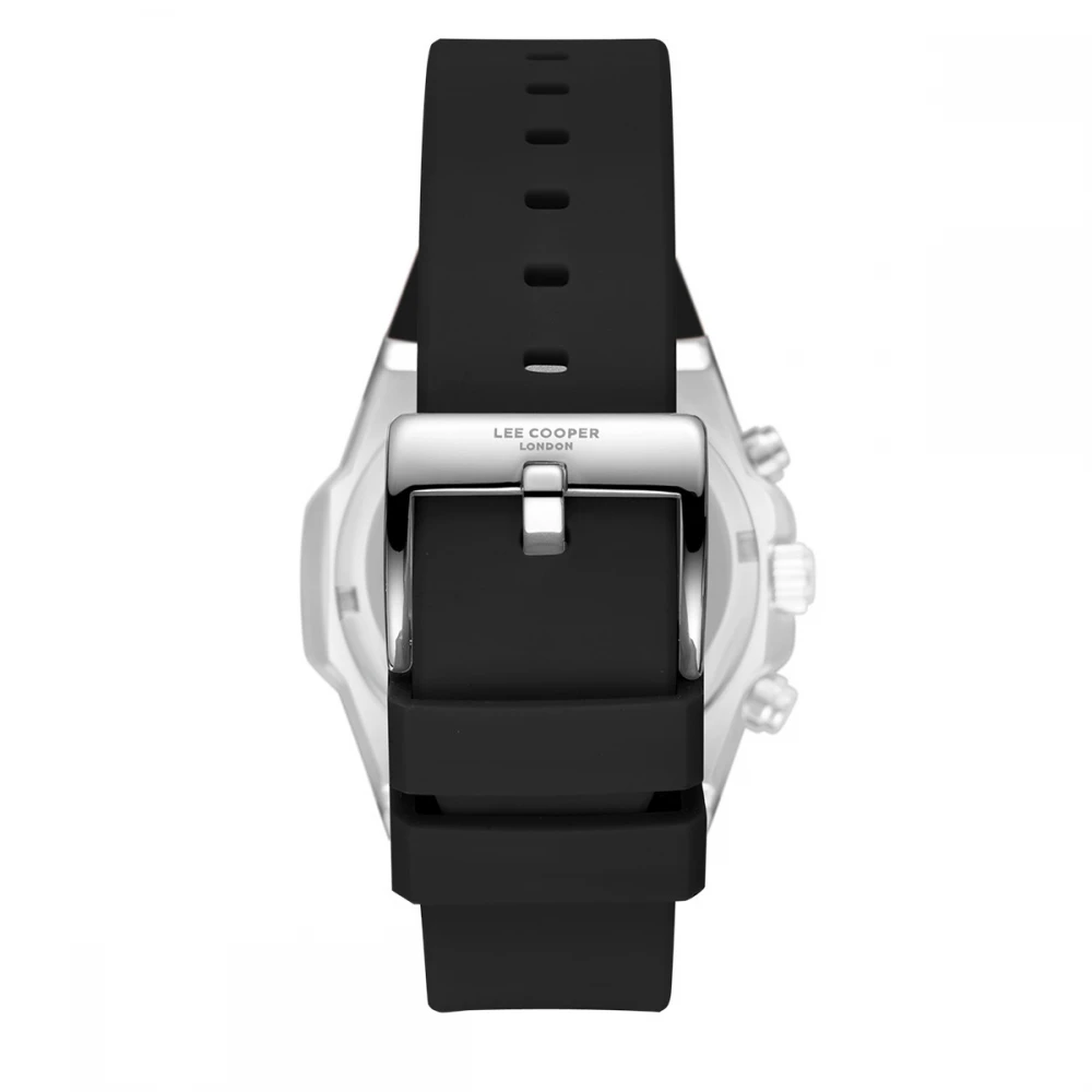 LEE COOPER Multifunction με Μαύρο Λουράκι Σιλικόνης LC08313.351