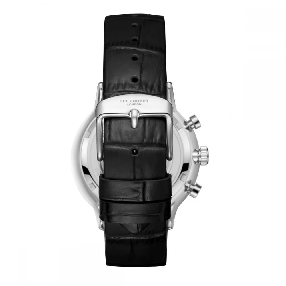 LEE COOPER Ρολόι με Μαύρο Δερμάτινο Λουράκι LC08333.351