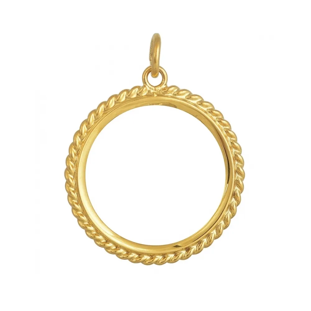 14K Χρυσό Μενταγιόν "Θήκη Λίρας" LIR8001