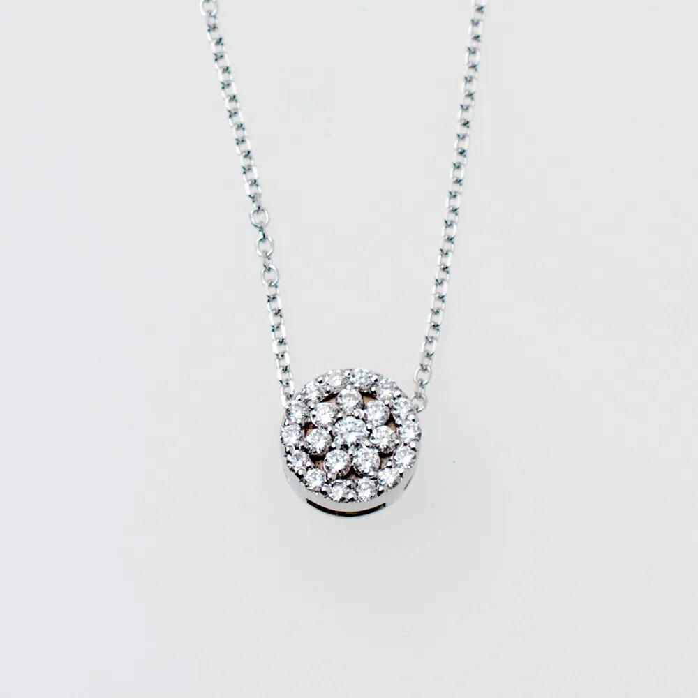 18Κ Λευκόχρυσο Κολιέ με Διαμάντι LE118