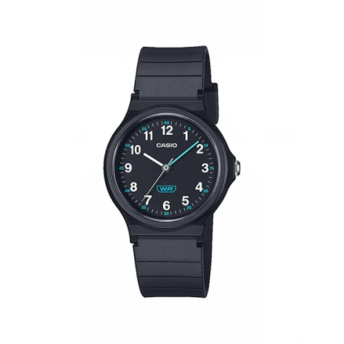 CASIO Standard με Μαύρο Λουράκι από Καουτσούκ LQ-24B-1BEF