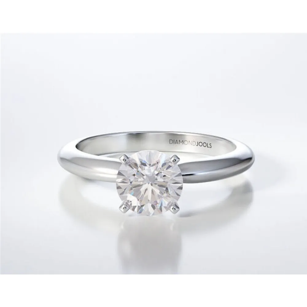 18K Μονόπετρο Δαxτυλίδι Αρραβώνων με Διαμάντι LR016