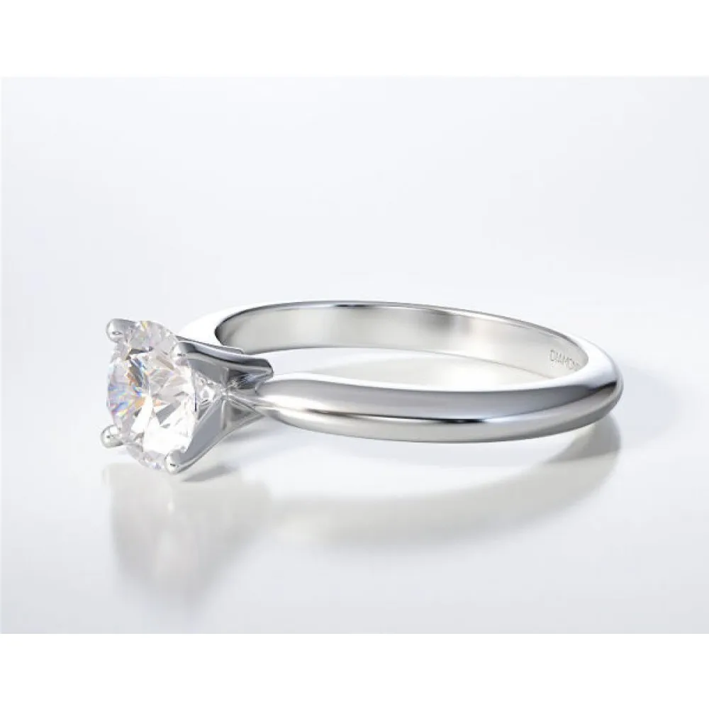 18K Μονόπετρο Δαxτυλίδι Αρραβώνων με Διαμάντι LR016