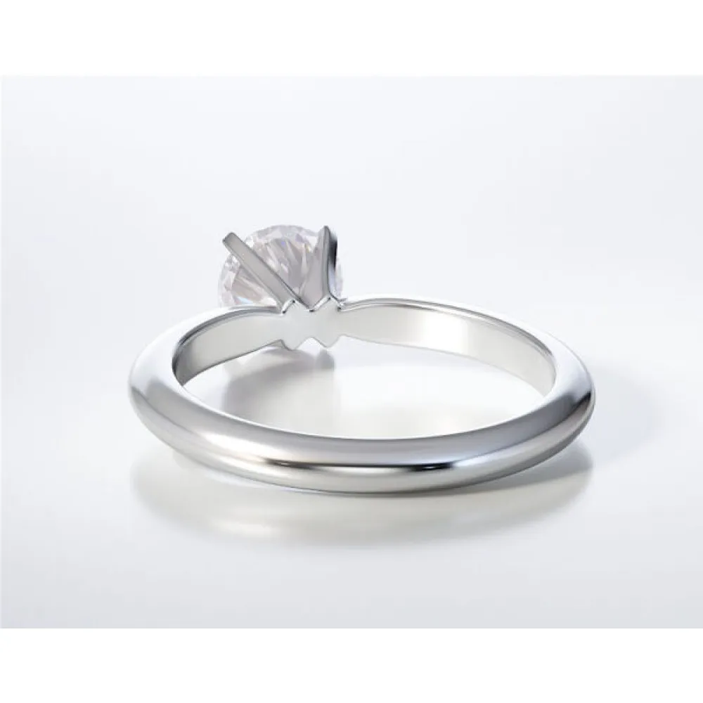 18K Μονόπετρο Δαxτυλίδι Αρραβώνων με Διαμάντι LR016