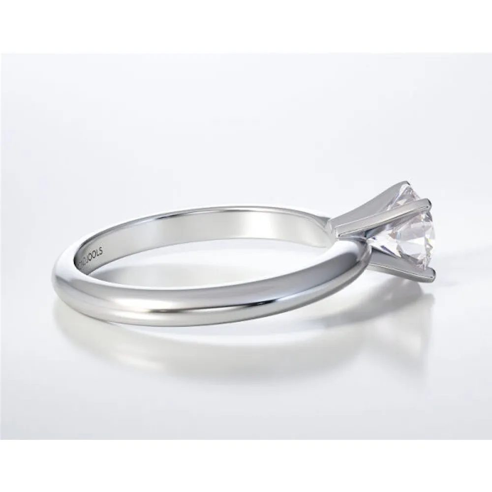 18K Μονόπετρο Δαxτυλίδι Αρραβώνων με Διαμάντι LR016