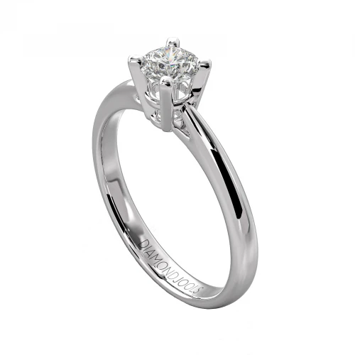 18K Μονόπετρο Δαxτυλίδι Αρραβώνων με Διαμάντι LR073