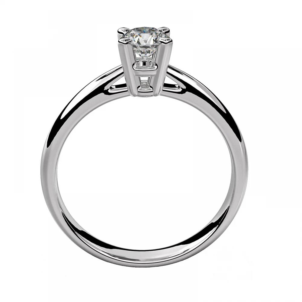 18K Μονόπετρο Δαxτυλίδι Αρραβώνων με Διαμάντι LR073