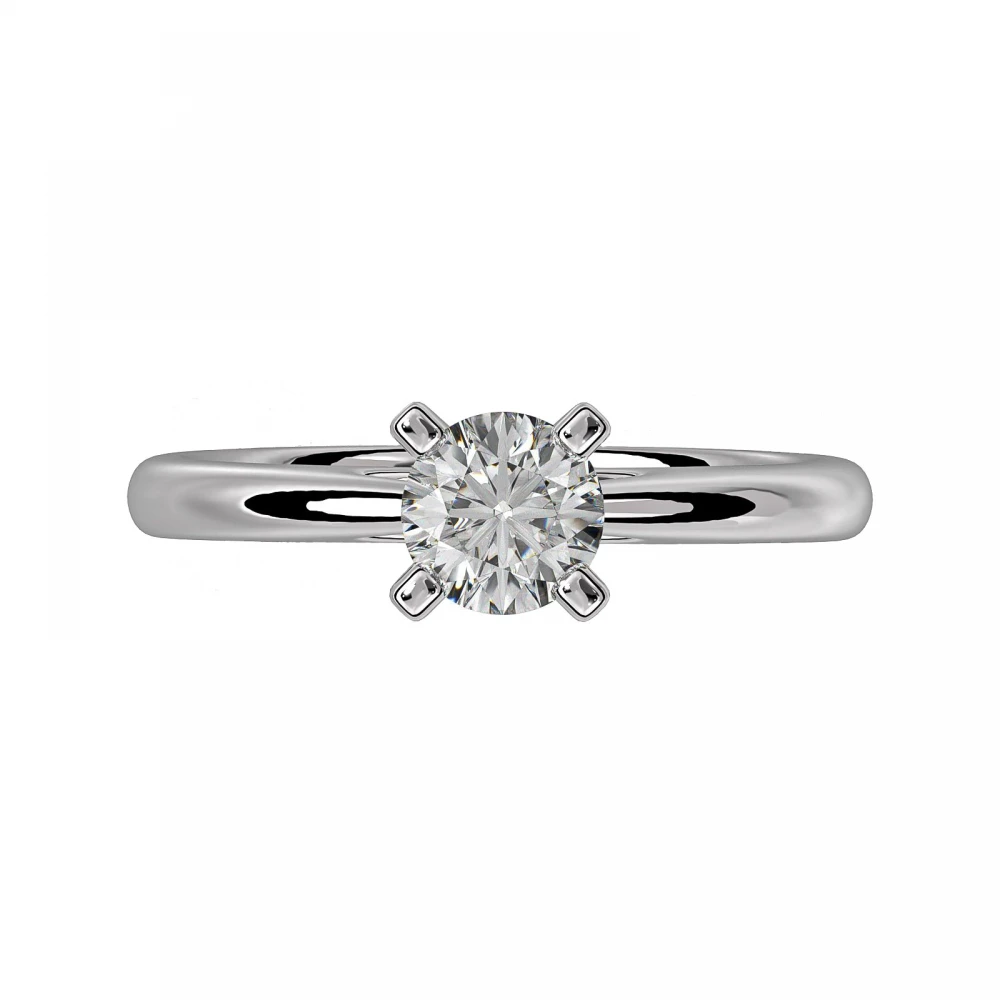 18K Μονόπετρο Δαxτυλίδι Αρραβώνων με Διαμάντι LR073