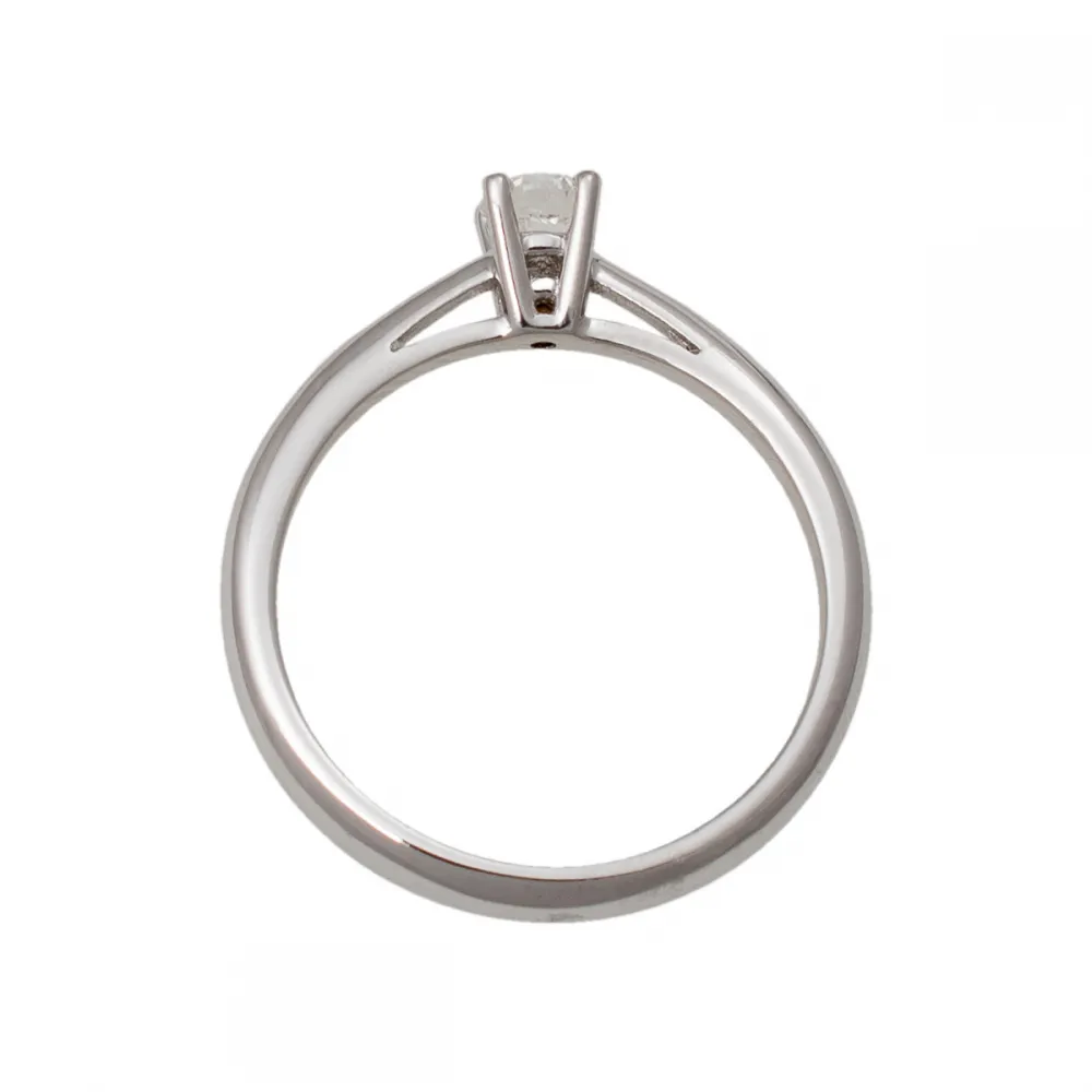 18K Μονόπετρο Δαxτυλίδι Αρραβώνων με Διαμάντι LR099