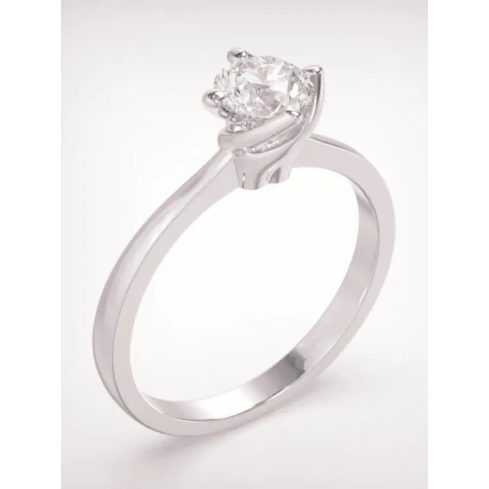 18K Μονόπετρο Δαxτυλίδι Αρραβώνων με Διαμάντι LR227