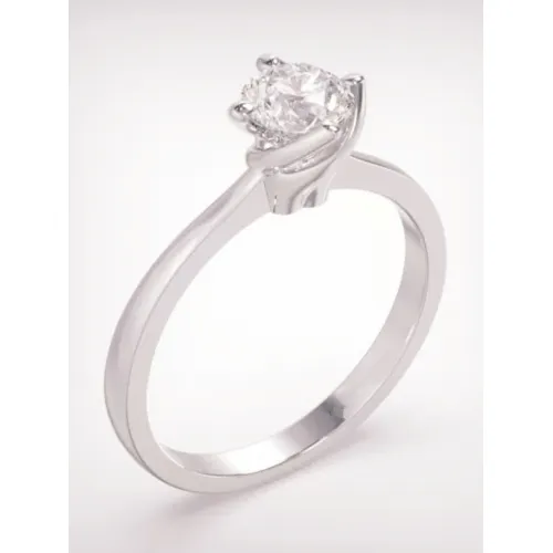 18K Μονόπετρο Δαxτυλίδι Αρραβώνων με Διαμάντι LR227