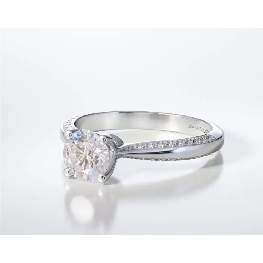 18K Μονόπετρο Δαxτυλίδι Αρραβώνων με Διαμάντι LR263
