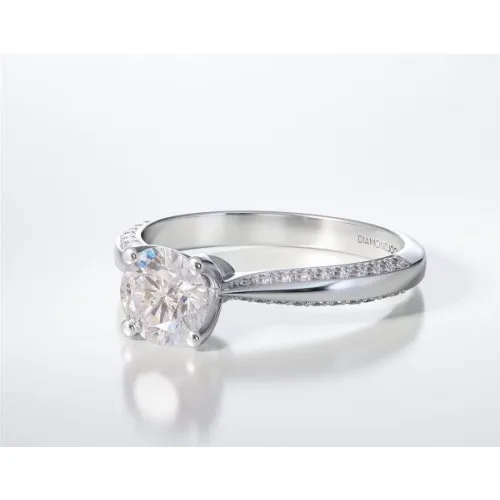 18K Μονόπετρο Δαxτυλίδι Αρραβώνων με Διαμάντι LR263