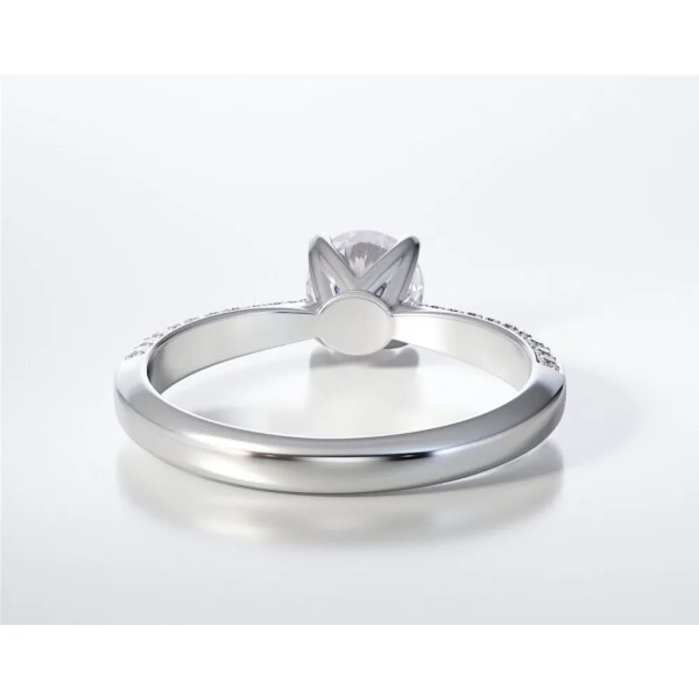 18K Μονόπετρο Δαxτυλίδι Αρραβώνων με Διαμάντι LR263