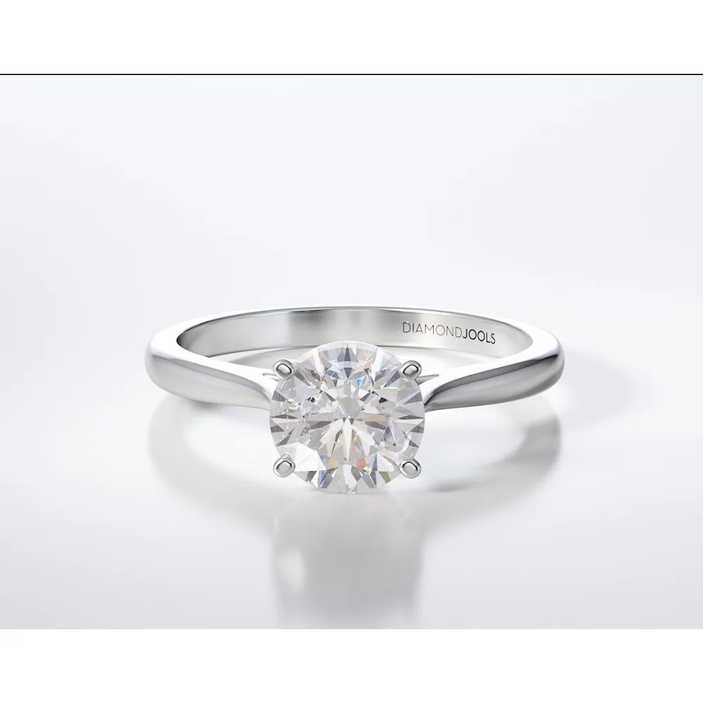 18K Μονόπετρο Δαxτυλίδι Αρραβώνων με Διαμάντι LR271