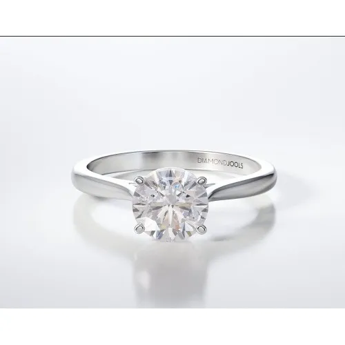 18K Μονόπετρο Δαxτυλίδι Αρραβώνων με Διαμάντι LR271