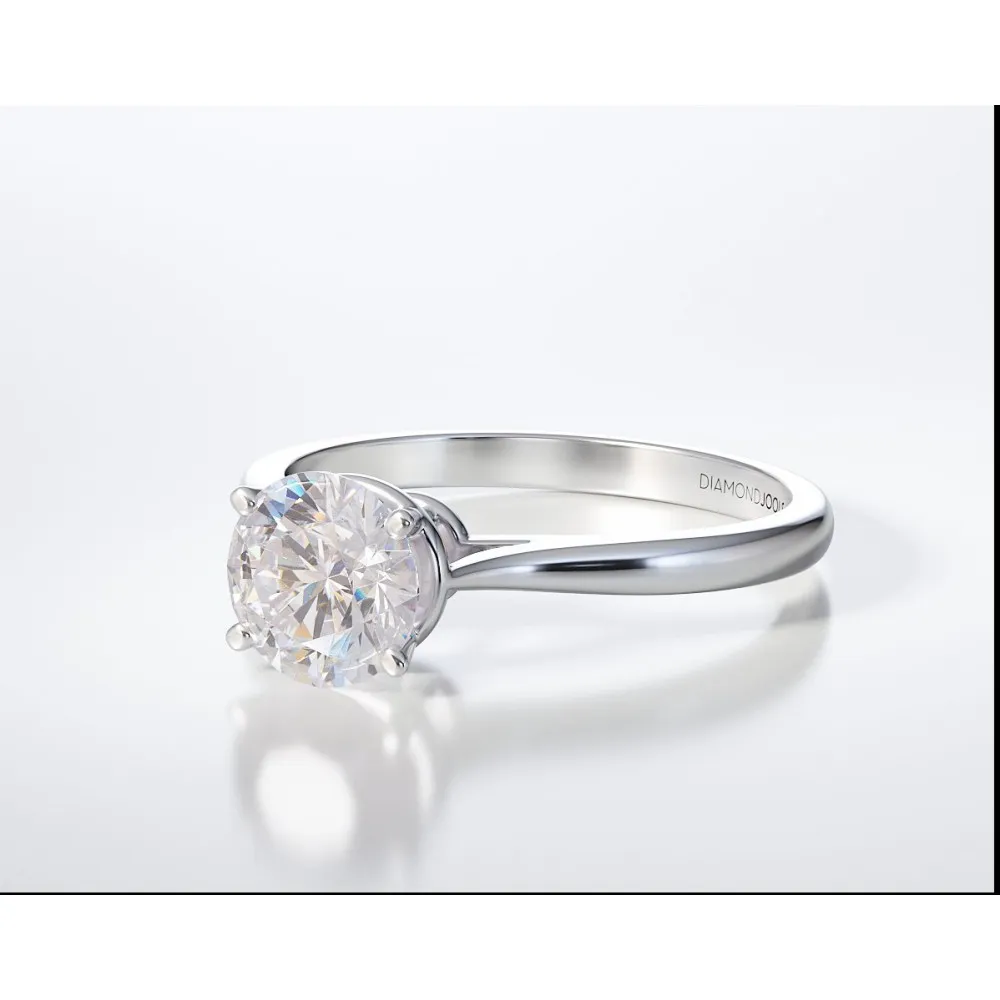 18K Μονόπετρο Δαxτυλίδι Αρραβώνων με Διαμάντι LR271