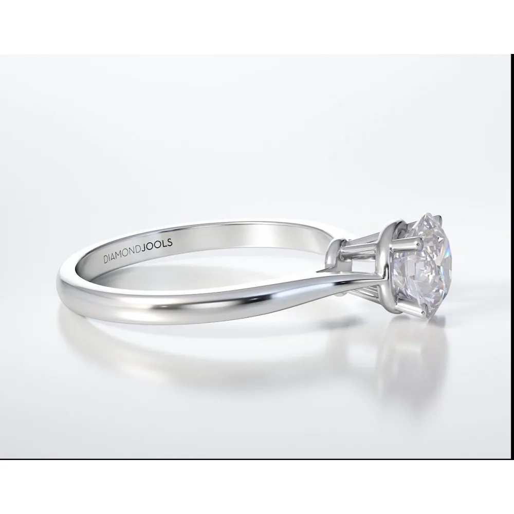 18K Μονόπετρο Δαxτυλίδι Αρραβώνων με Διαμάντι LR271