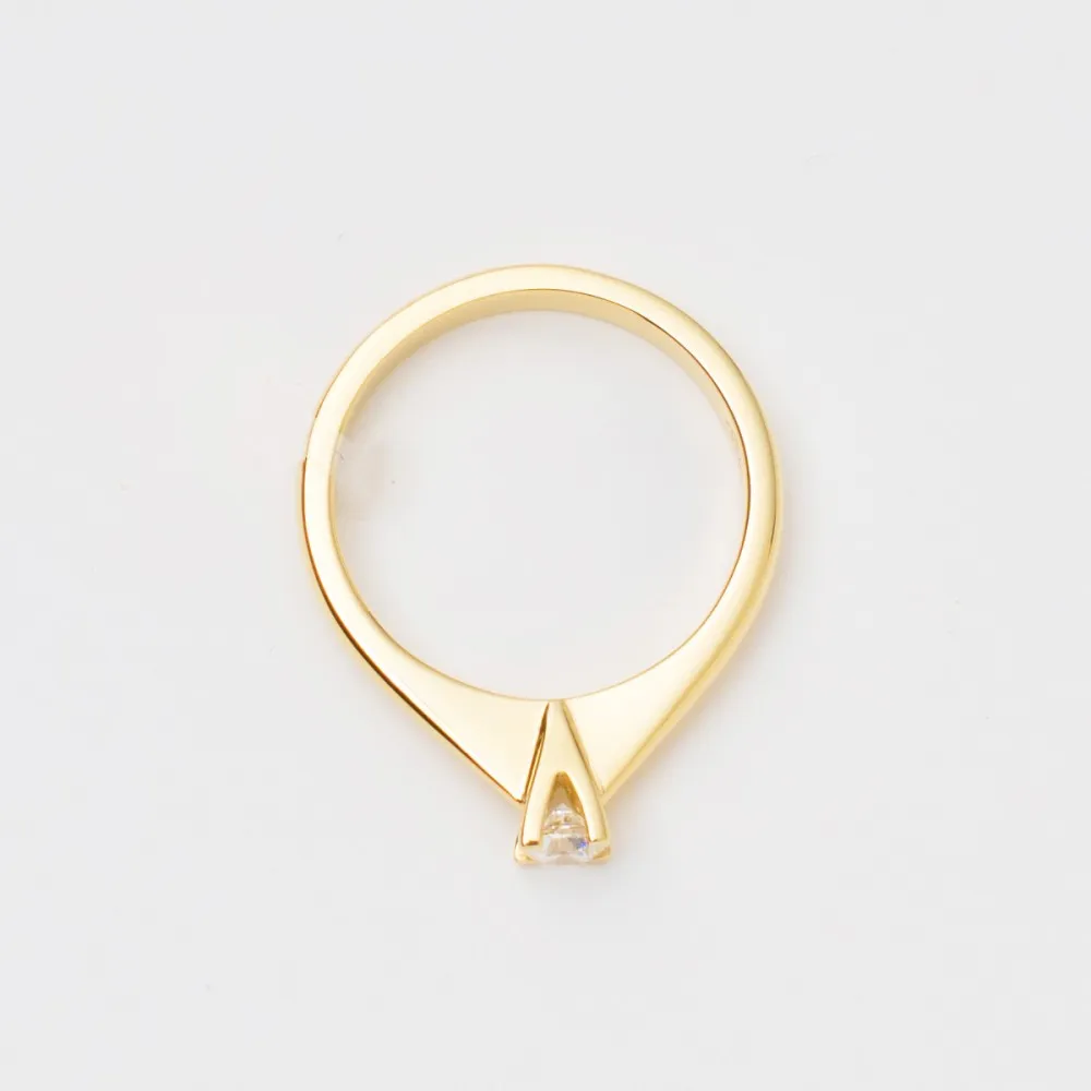 18K Μονόπετρο Δαxτυλίδι Αρραβώνων με Διαμάντι LR335