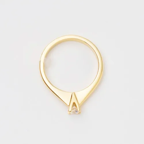 18K Μονόπετρο Δαxτυλίδι Αρραβώνων με Διαμάντι LR335