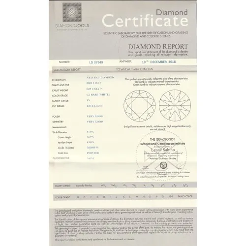 18K Χρυσό Μονόπετρο Δαxτυλίδι Αρραβώνων με Διαμάντι LR358