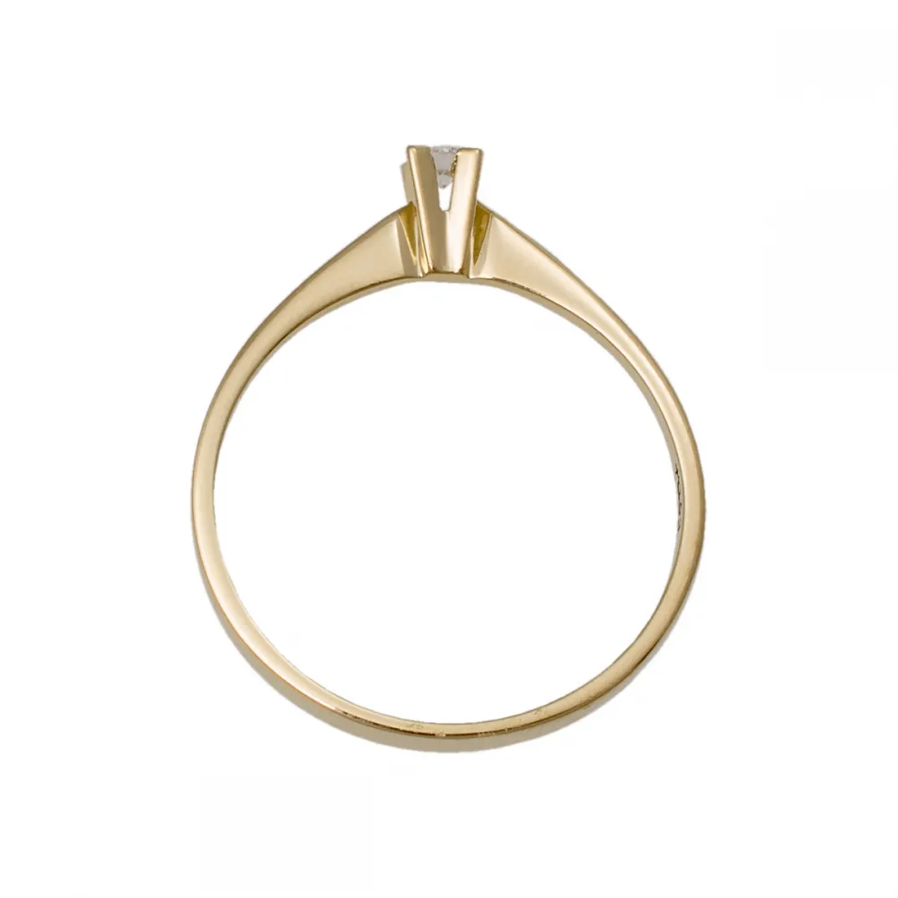 18K Μονόπετρο Δαxτυλίδι Αρραβώνων με Διαμάντι LR383
