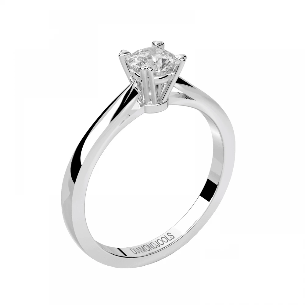 18K Μονόπετρο Δαxτυλίδι Αρραβώνων με Διαμάντι LR402