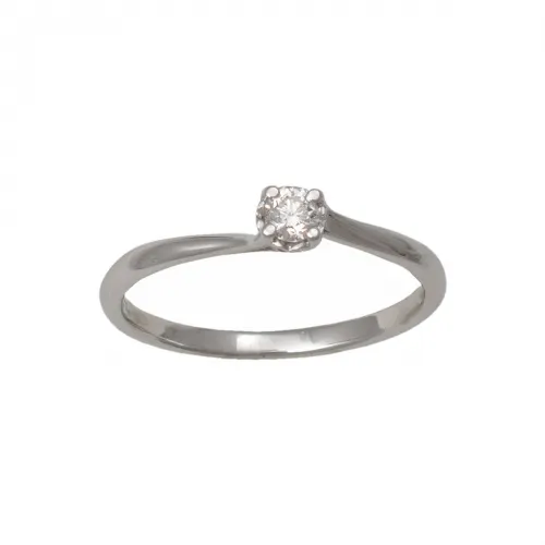 18K Μονόπετρο Δαxτυλίδι Αρραβώνων με Διαμάντι LR422W