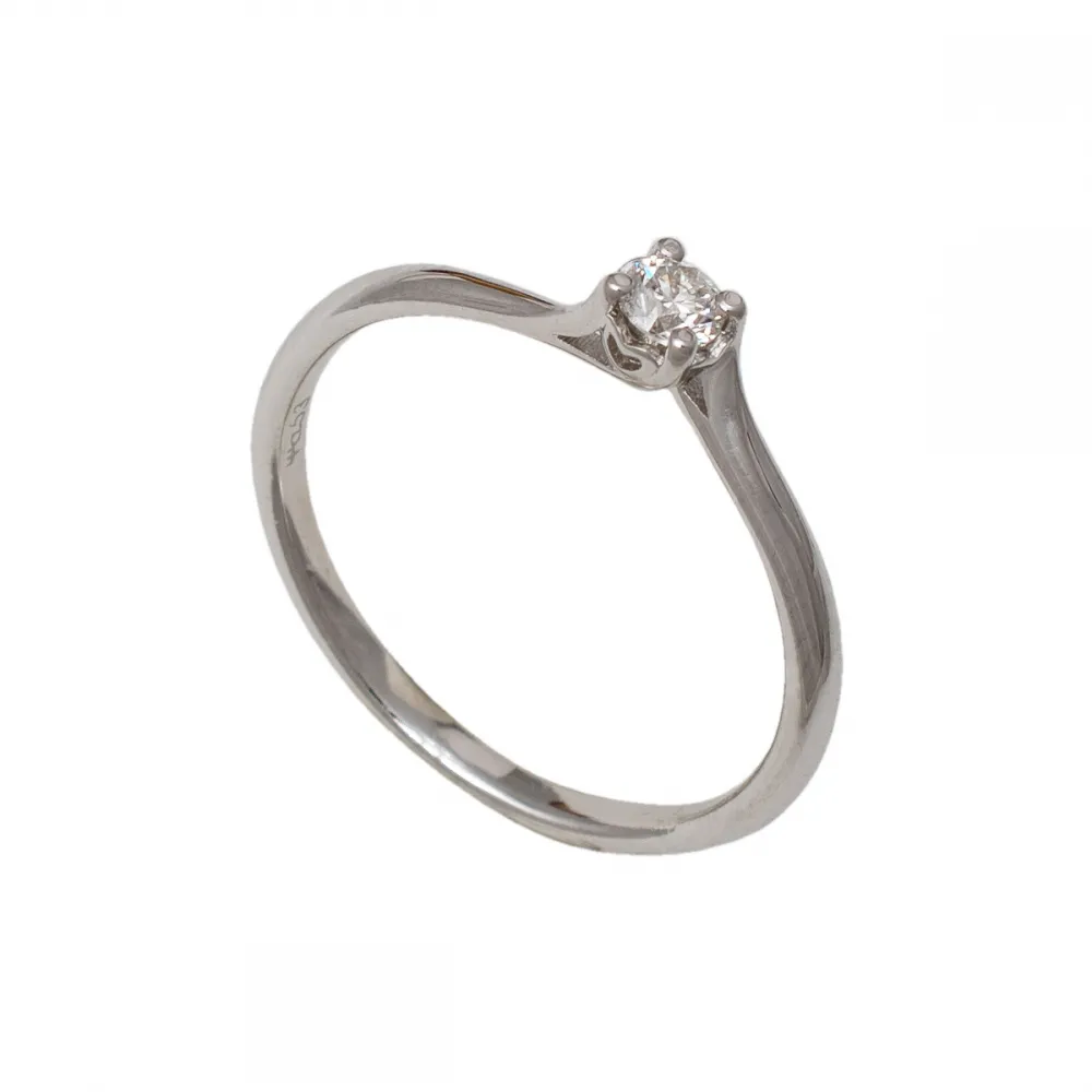 18K Μονόπετρο Δαxτυλίδι Αρραβώνων με Διαμάντι LR422W