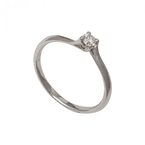 18K Μονόπετρο Δαxτυλίδι Αρραβώνων με Διαμάντι LR422W