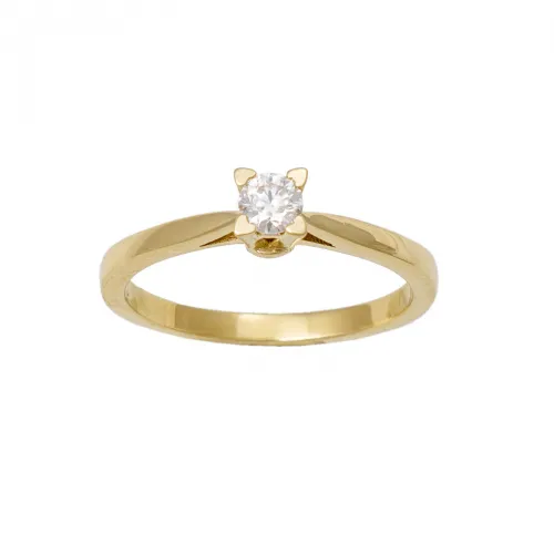 18K Μονόπετρο Δαxτυλίδι Αρραβώνων με Διαμάντι LR461