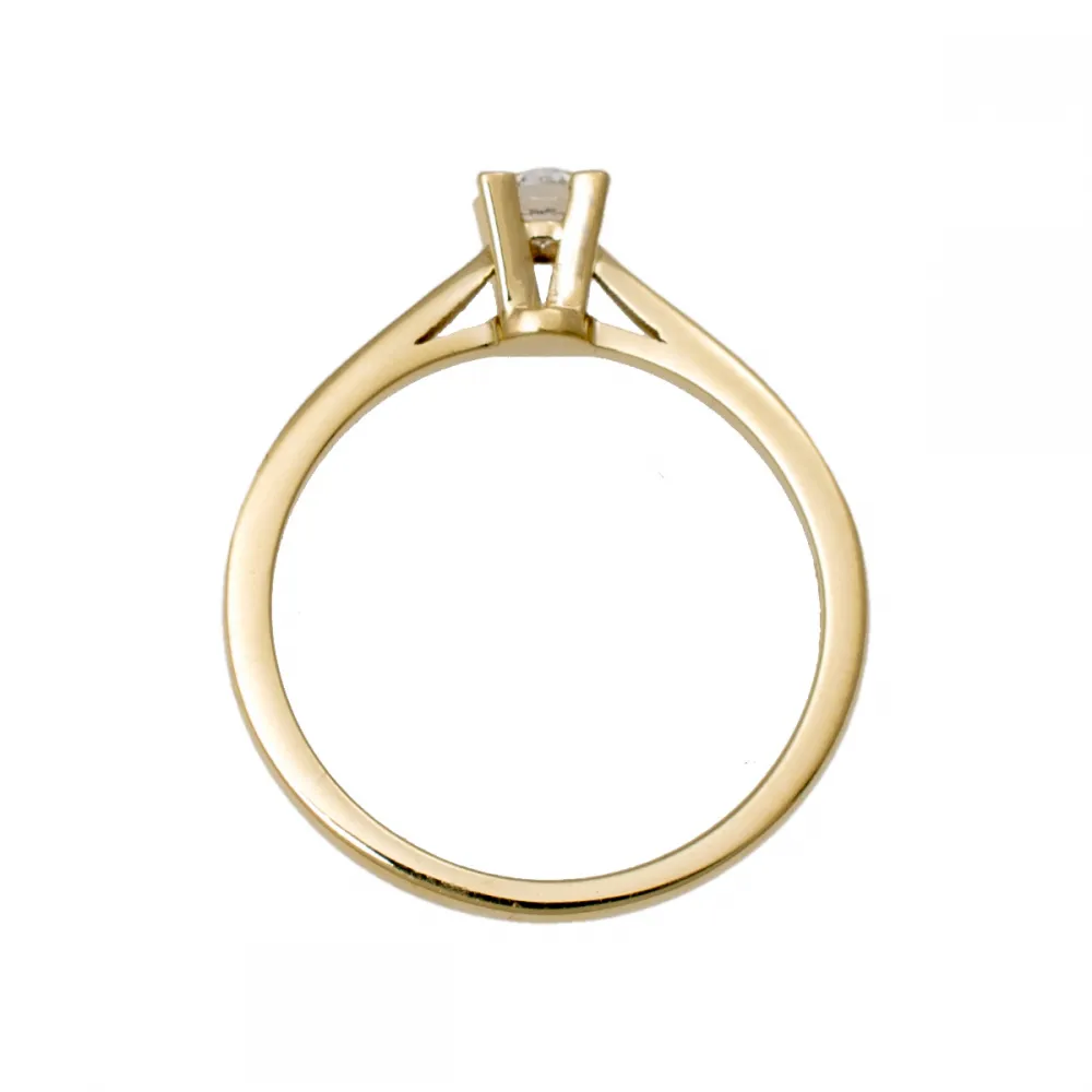 18K Μονόπετρο Δαxτυλίδι Αρραβώνων με Διαμάντι LR461