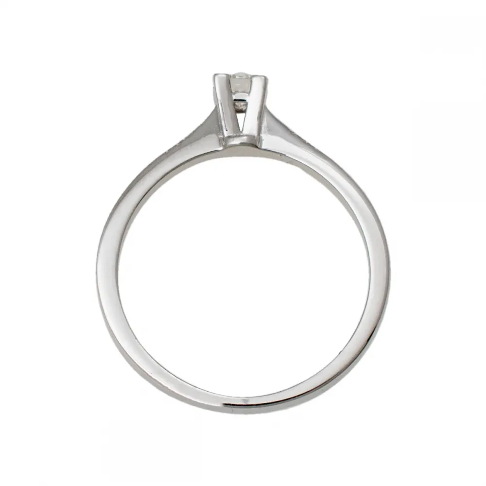 18K Μονόπετρο Δαxτυλίδι Αρραβώνων με Διαμάντι LR462