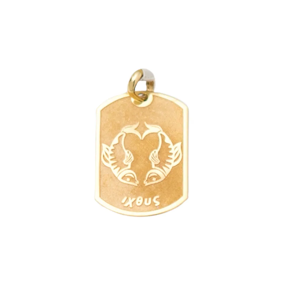 14K Χρυσό Μενταγιόν "Ιχθύς" M001526F