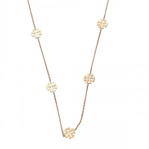 14K Ροζ Χρυσό Κολιέ M001535