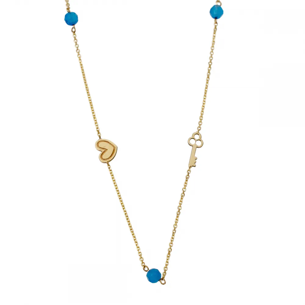 14Κ Χρυσό Κολιέ με διάφορα σχέδια M001563-14