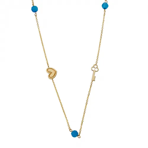 14Κ Χρυσό Κολιέ με διάφορα σχέδια M001563-14