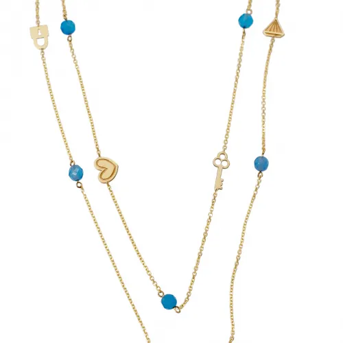 14Κ Χρυσό Κολιέ με διάφορα σχέδια M001563-14