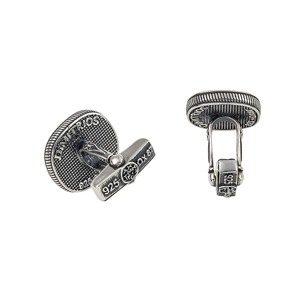 DIMITRIOS EXCLUSIVE Μανικετόκουμπα από Ασήμι 925 "Ιπποκράτης" MA136
