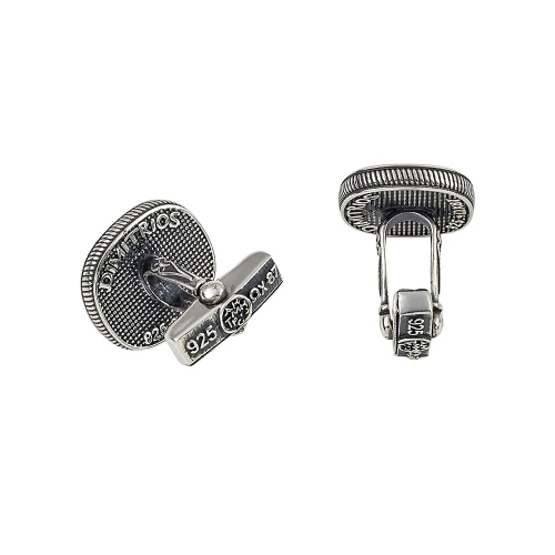 DIMITRIOS EXCLUSIVE Μανικετόκουμπα από Ασήμι 925 "Ιπποκράτης" MA136