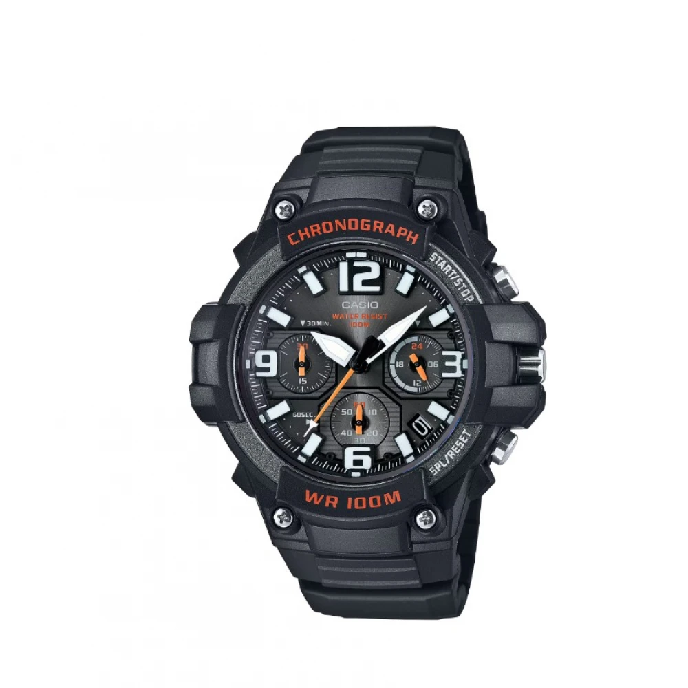 CASIO Αναλογικό Ρολόι από Μαύρο Πλαστικό MCW-100H-1AVEF
