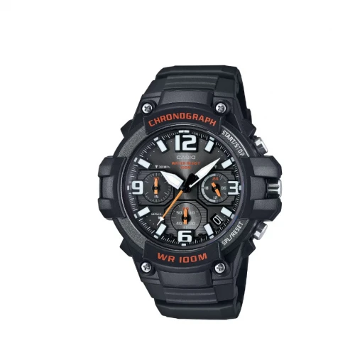 CASIO Αναλογικό Ρολόι από Μαύρο Πλαστικό MCW-100H-1AVEF