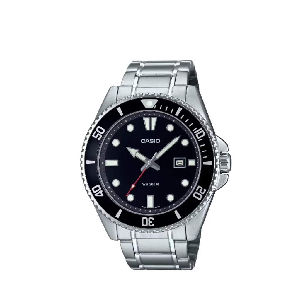 CASIO Collection με Ασημί Μπρασελέ από Ανοξείδωτο Ατσάλι MDV-107D-1A1VEF