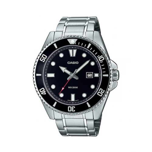 CASIO Collection με Ασημί Μπρασελέ από Ανοξείδωτο Ατσάλι MDV-107D-1A1VEF