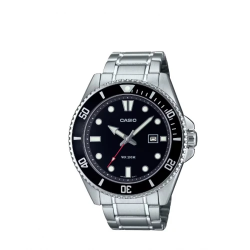 CASIO Collection με Ασημί Μπρασελέ από Ανοξείδωτο Ατσάλι MDV-107D-1A1VEF